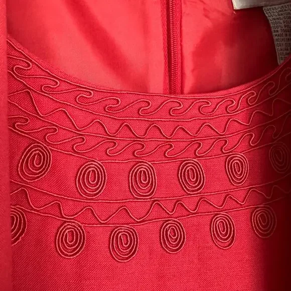 VTG Jessica Howard Wms 10 Linen Blend Sleeveless Maxi Dress With Matching Jacket - Picture 8 of 14